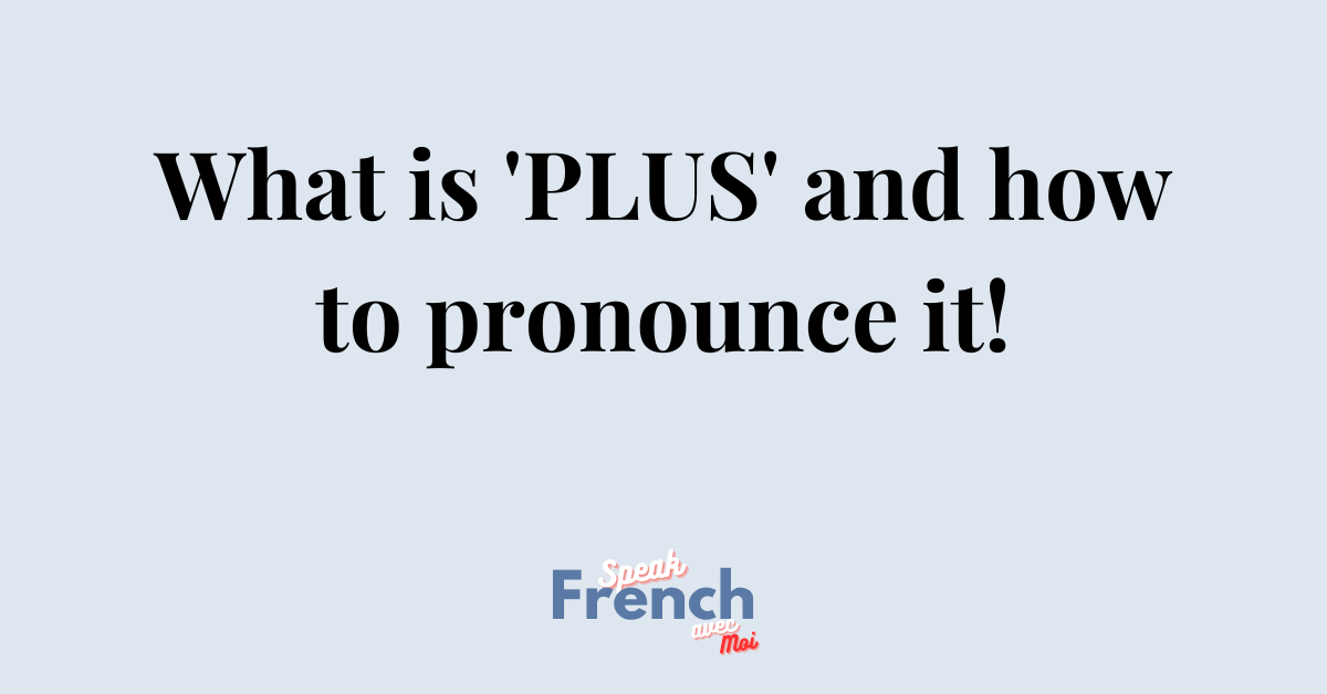 What is ‘PLUS’ and how to pronounce it!