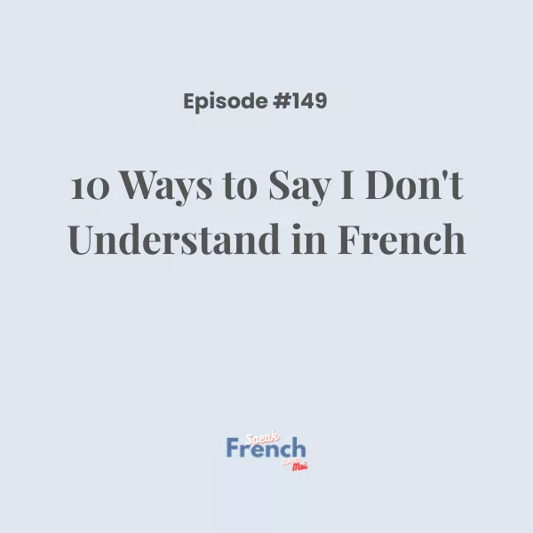 10 ways to say ‘Je ne comprends pas’! in French