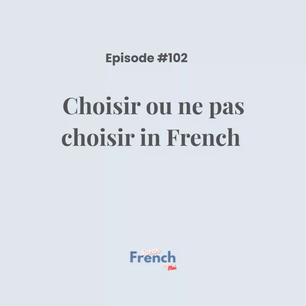Choisir ou ne pas choisir in French