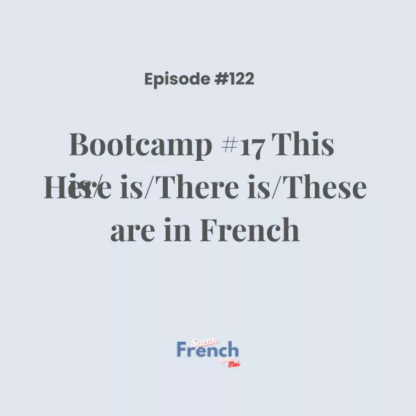 Bootcamp #17: This is/Here is/There is/These are in French